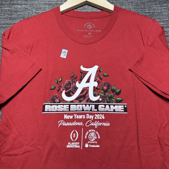 Rose Bowl Game Shirt Men's M Red College Semi New Years 2024 Football Pasadena - Picture 1 of 13